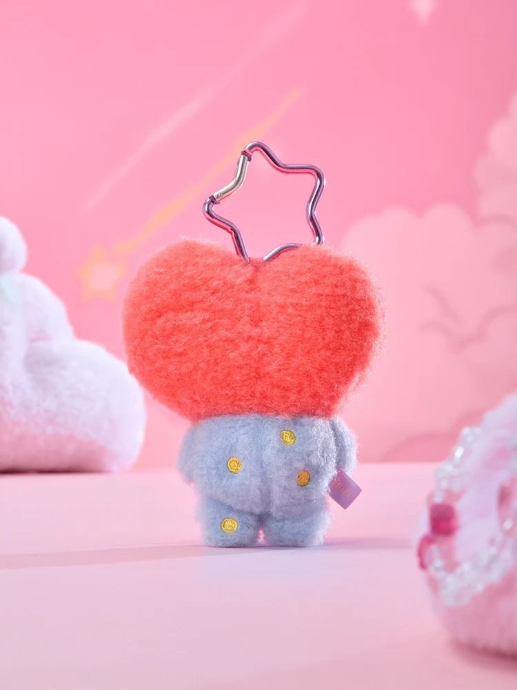 BT21 The Journey Purple Star Plush Keyring - Image 3