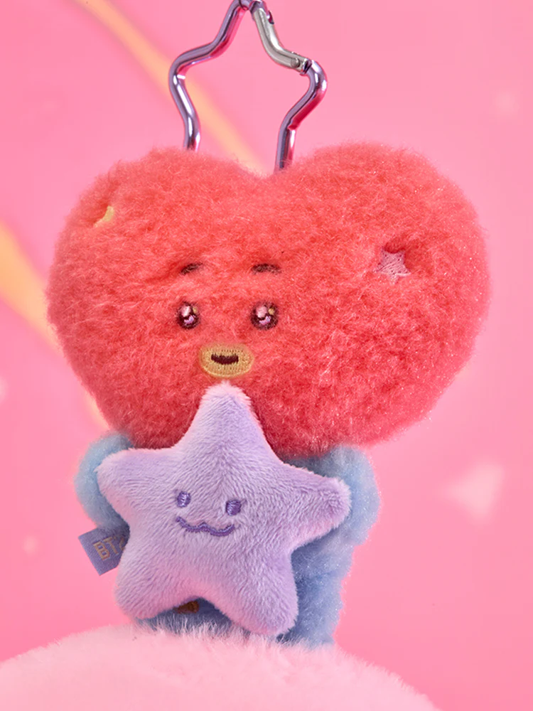 BT21 The Journey Purple Star Plush Keyring - Image 5