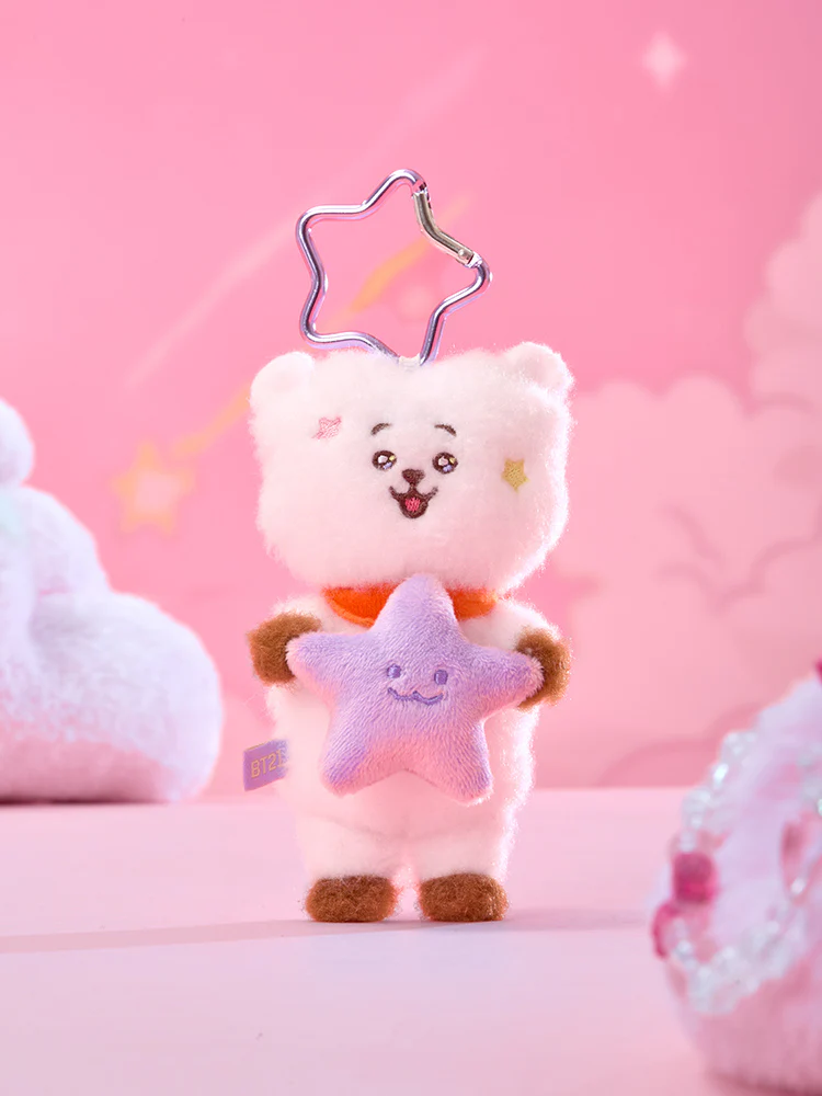 BT21 The Journey Purple Star Plush Keyring - Image 6