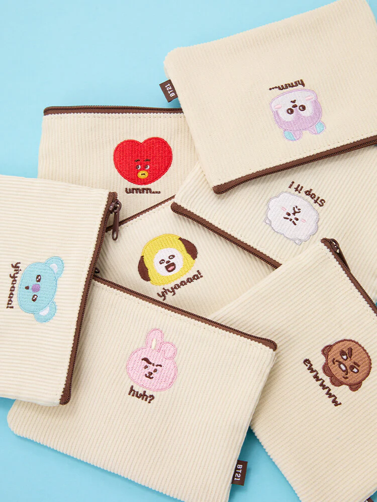 BT21 Today's Face Flat Square Pouch - Image 2