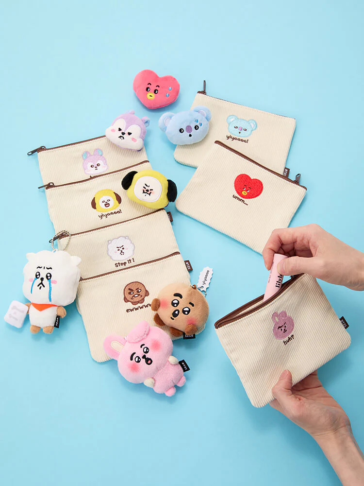 BT21 Today's Face Flat Square Pouch - Image 3