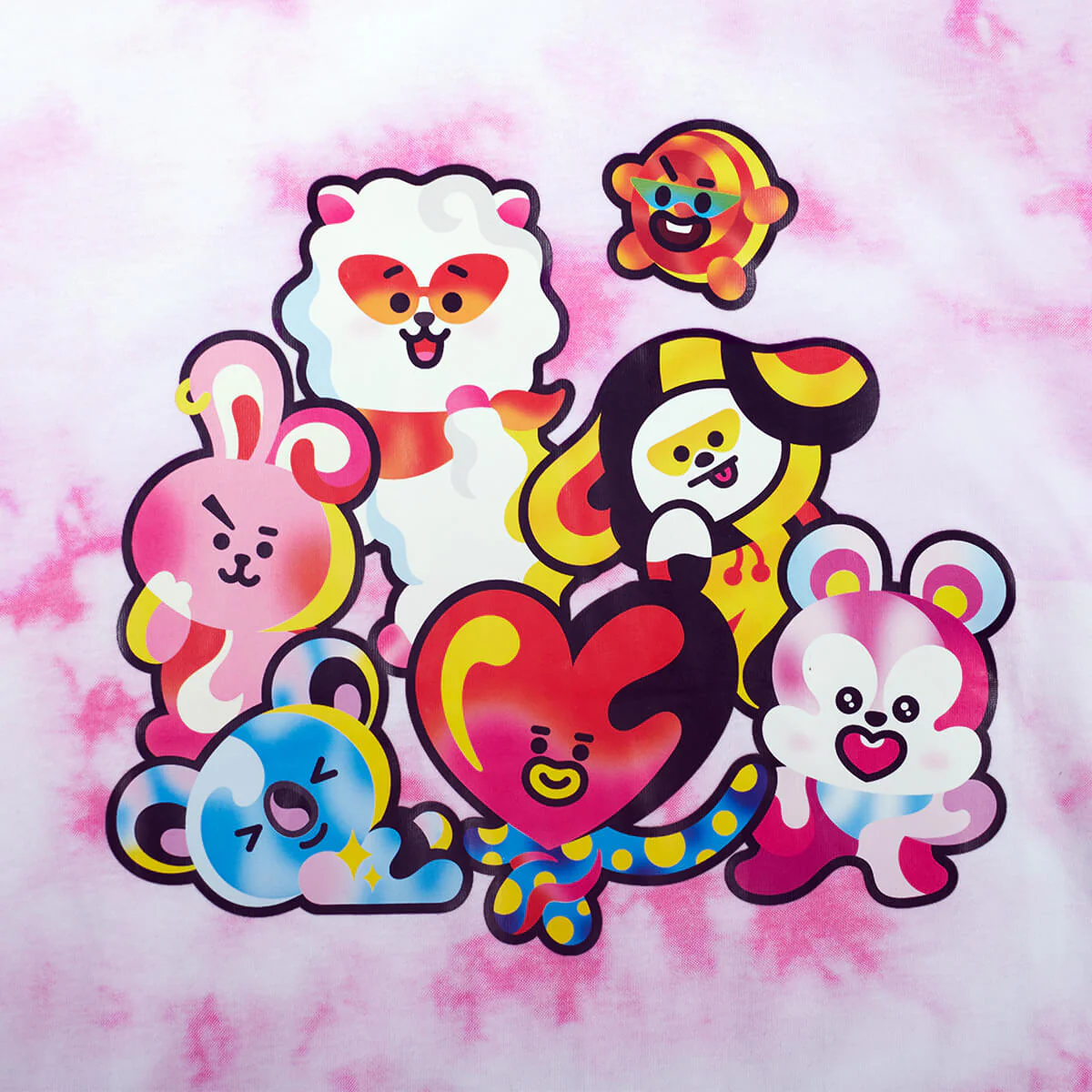 BT21 x Jade Purple Brown T-Shirt - Image 2