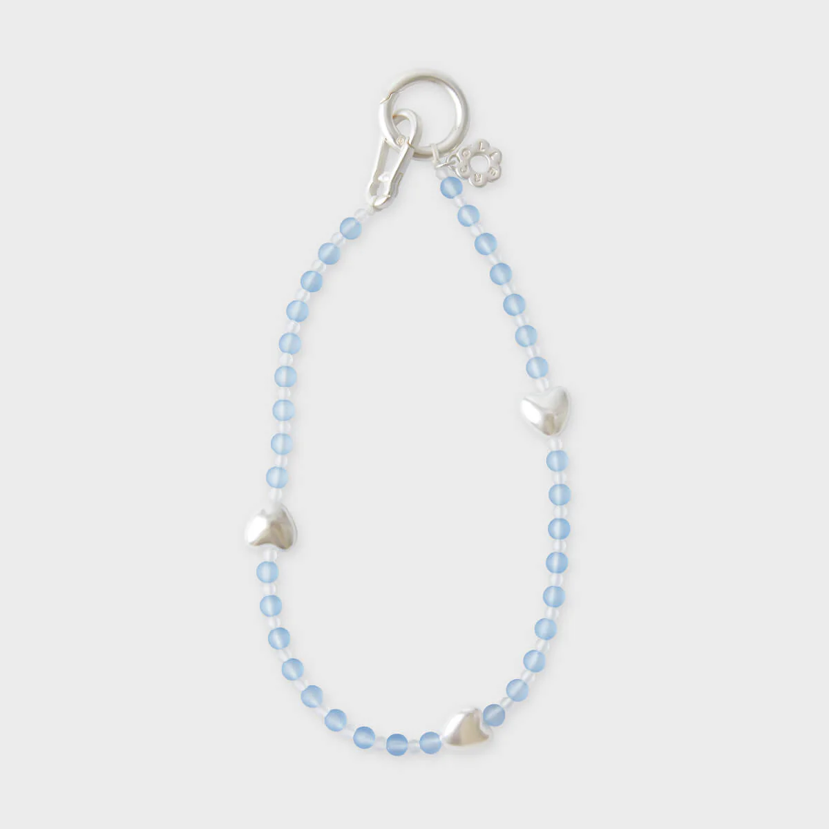 COLLER Heart Beads Strap Blue