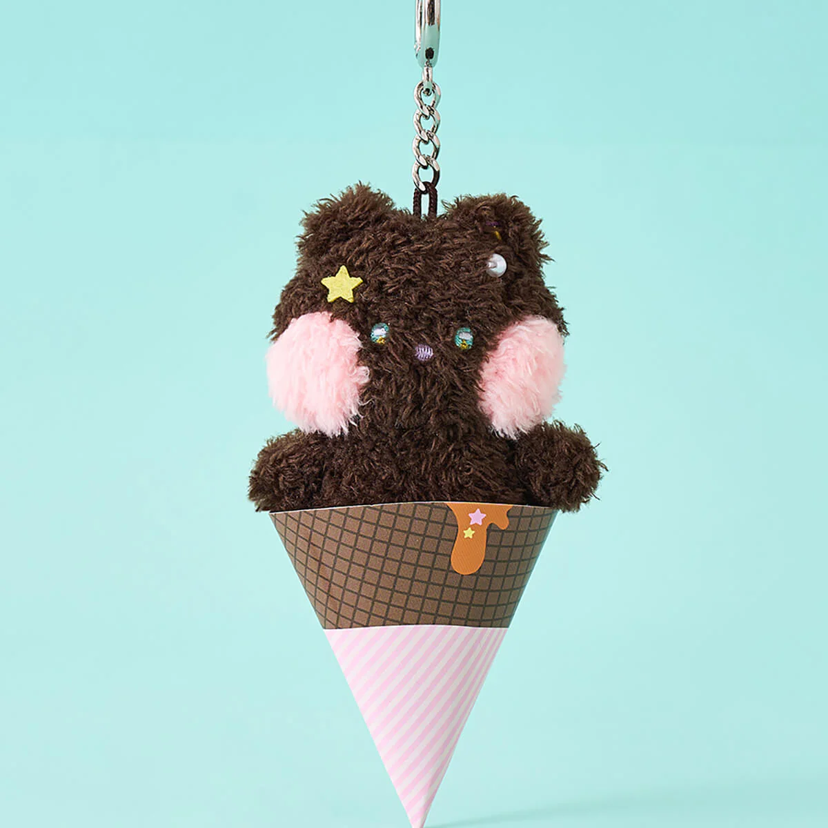 LINE FRIENDS mini minini bnini Ice Cream Keyring