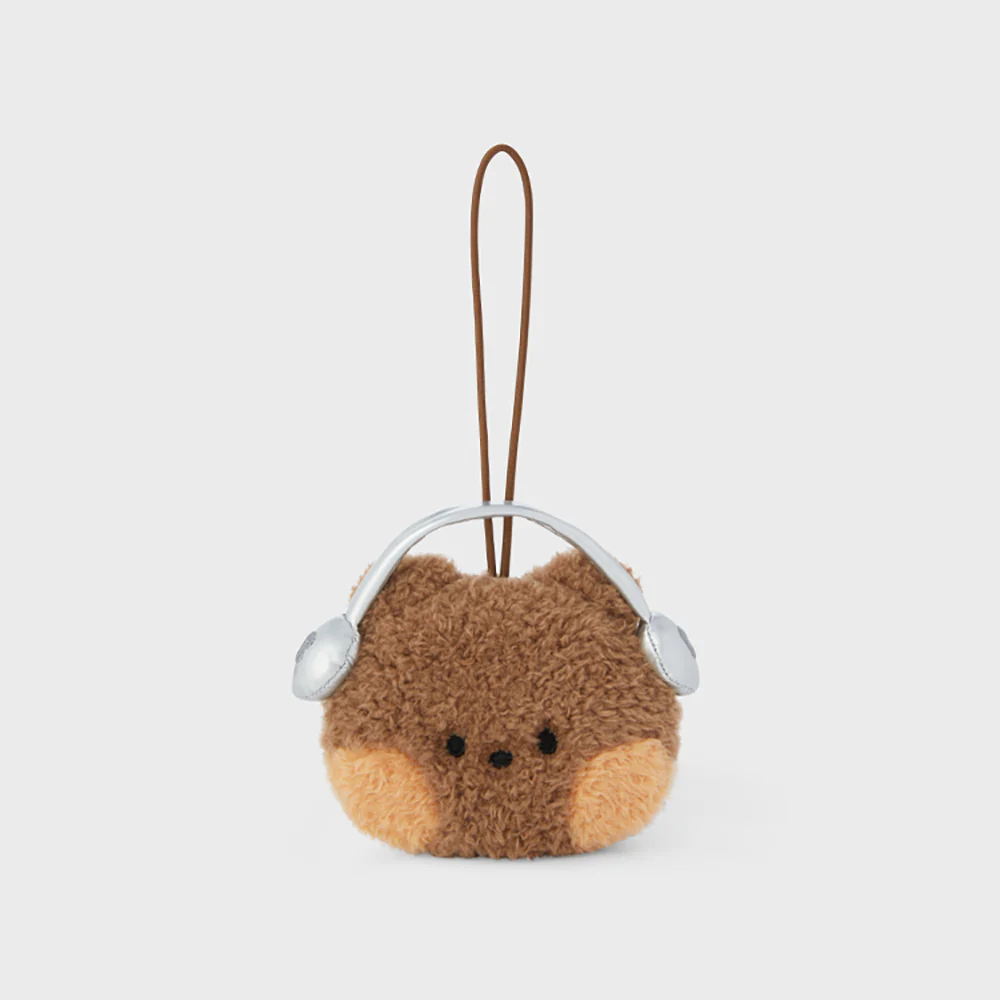 LINE FRIENDS bnini minini Adventure Nametag Keyring