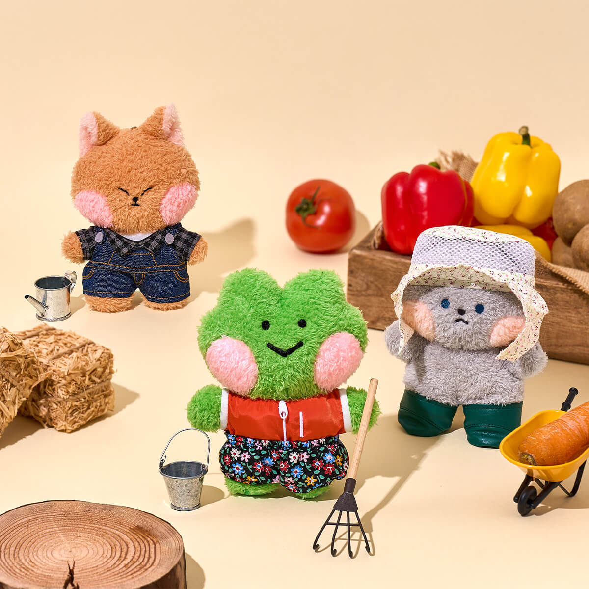 LINE FRIENDS Farm Closet - Flower Print Pants Set - Image 5