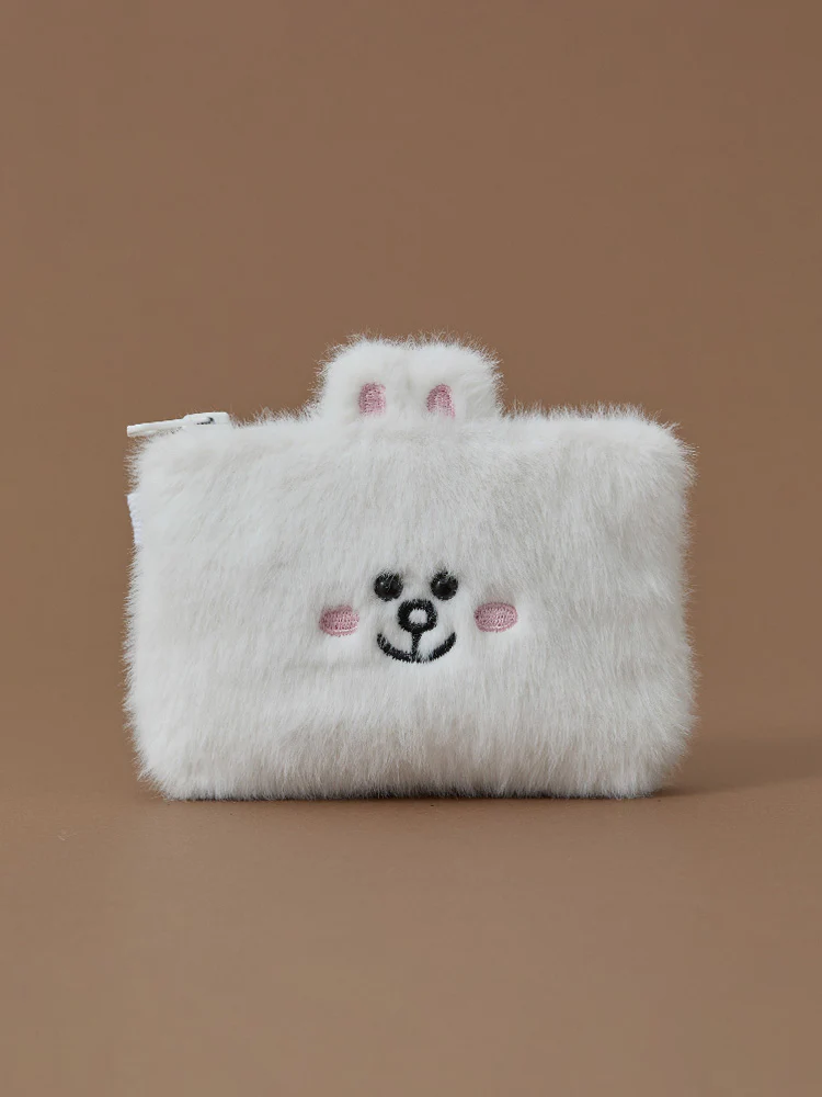 LINE FRIENDS HUG BROWN 3 Card Case - Image 6