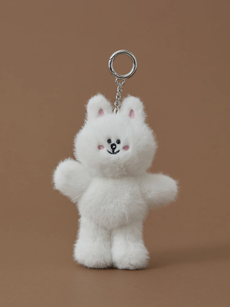 LINE FRIENDS HUG BROWN 3 Plush Keyring - Image 5