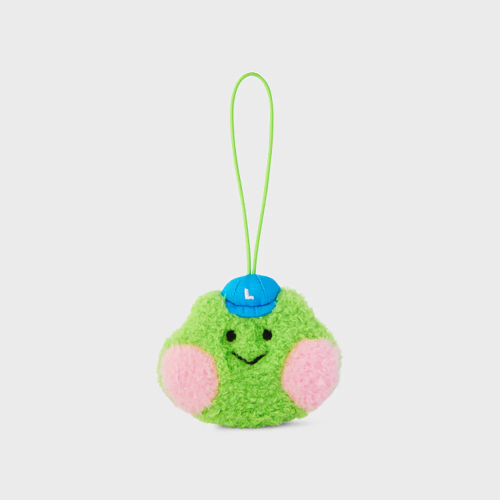 LINE FRIENDS lenini minini Adventure Nametag Keyring