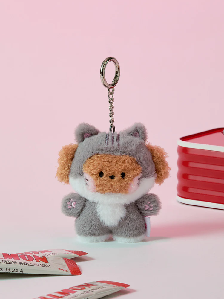 LINE FRIENDS mini minini catnini Plush Keyring - Image 2