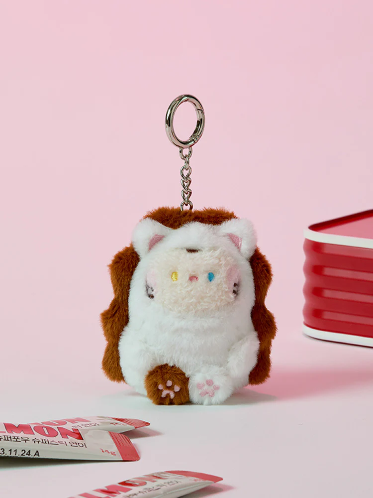 LINE FRIENDS mini minini catnini Plush Keyring - Image 7