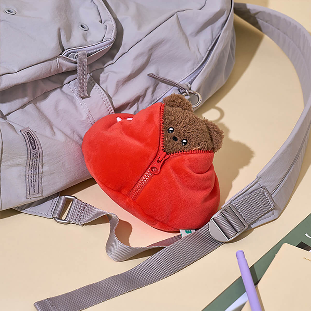 LINE FRIENDS minini Farm Open Keyring - Image 5