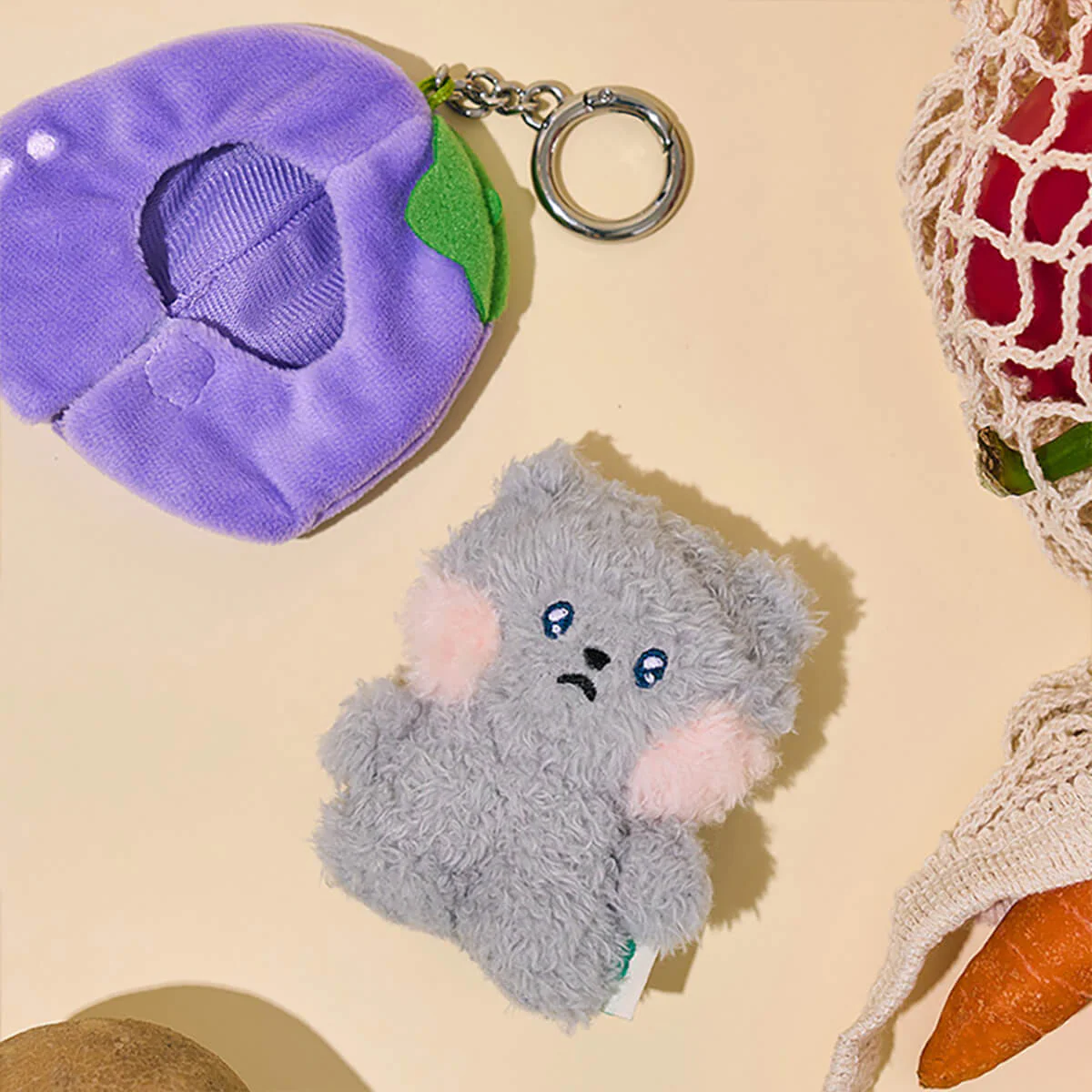 LINE FRIENDS minini Farm Plush Keyring - Image 23