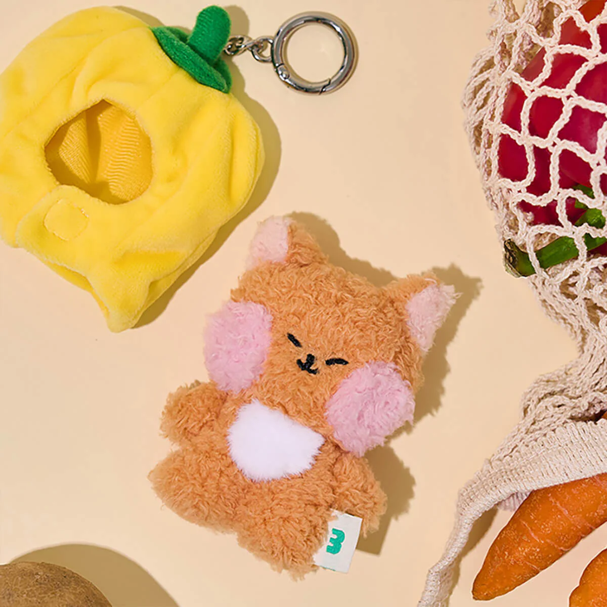 LINE FRIENDS minini Farm Plush Keyring - Image 32