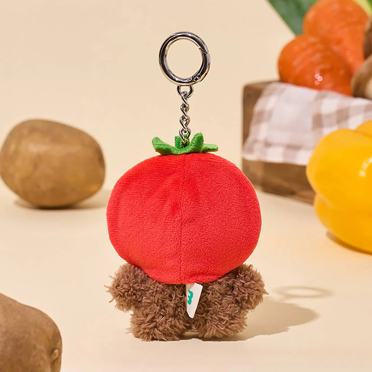 LINE FRIENDS minini Farm Plush Keyring - Image 4