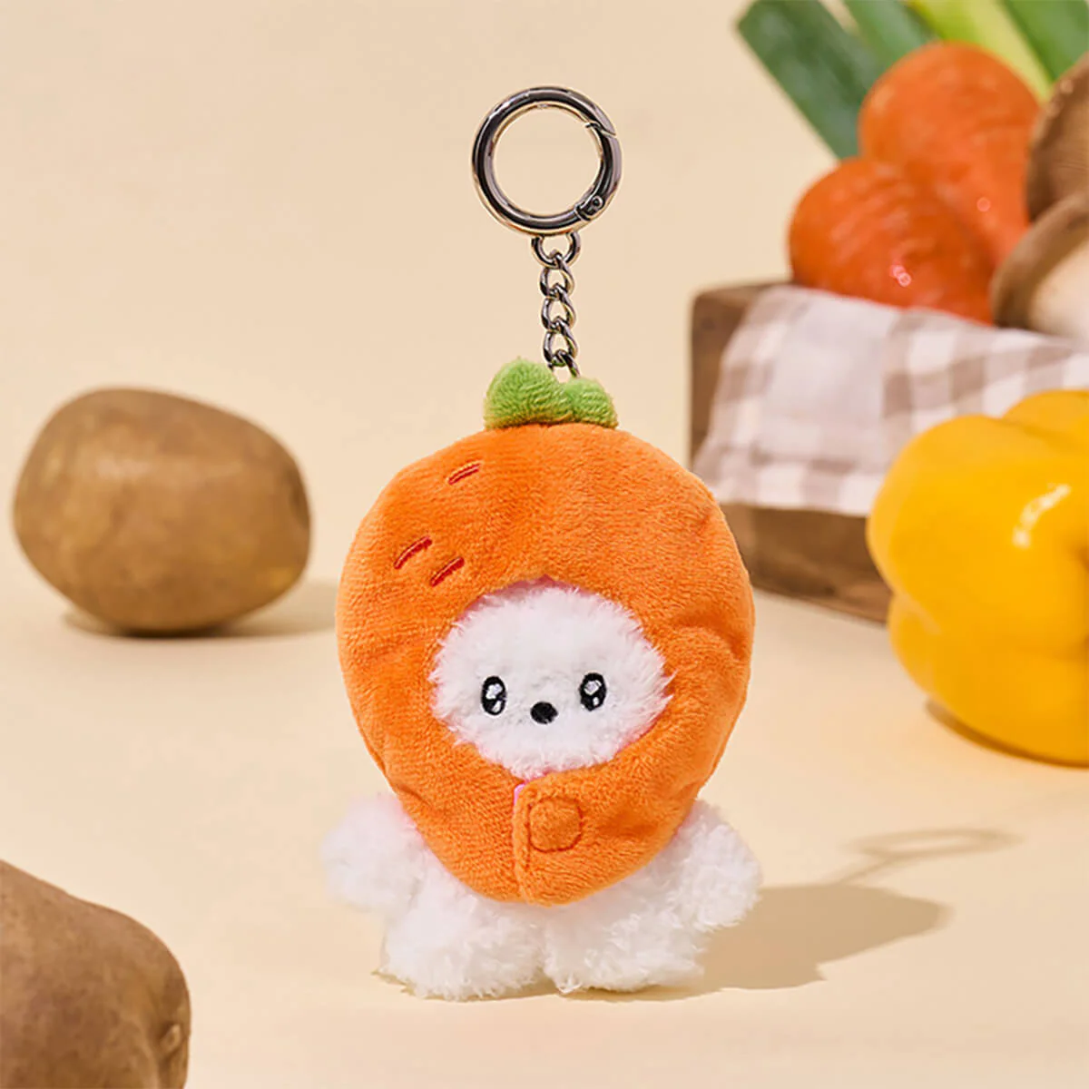 LINE FRIENDS minini Farm Plush Keyring - Image 6