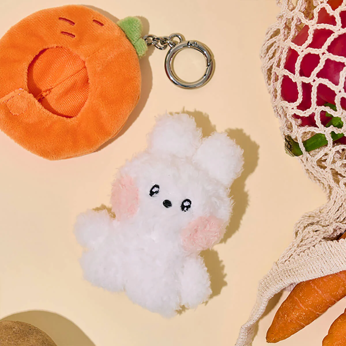 LINE FRIENDS minini Farm Plush Keyring - Image 8