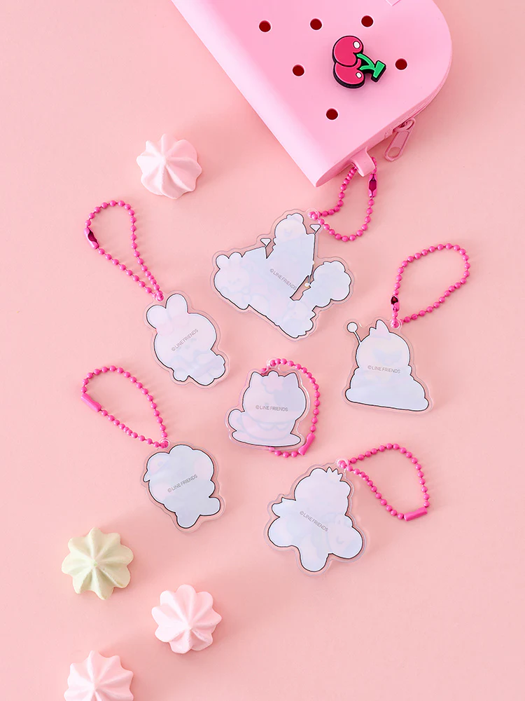 LINE FRIENDS minini Theme Park Acrylic Random Keyring - Image 2