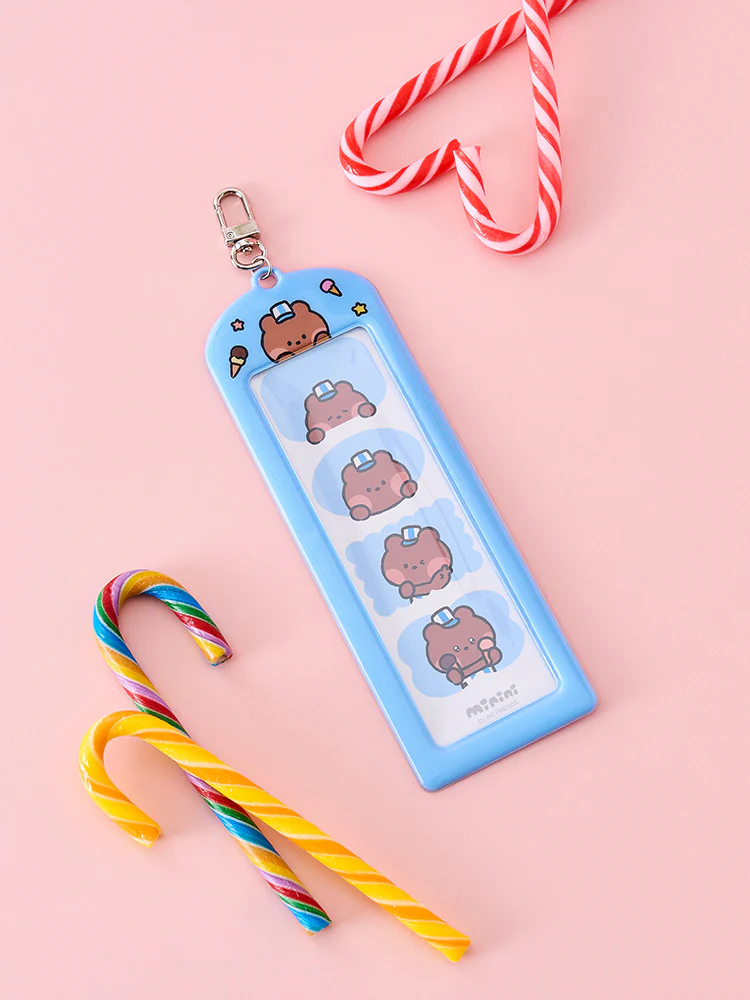 LINE FRIENDS minini Theme Park Photo Keyring - Image 2