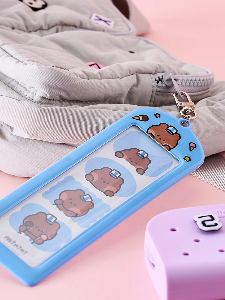 LINE FRIENDS minini Theme Park Photo Keyring - Image 4