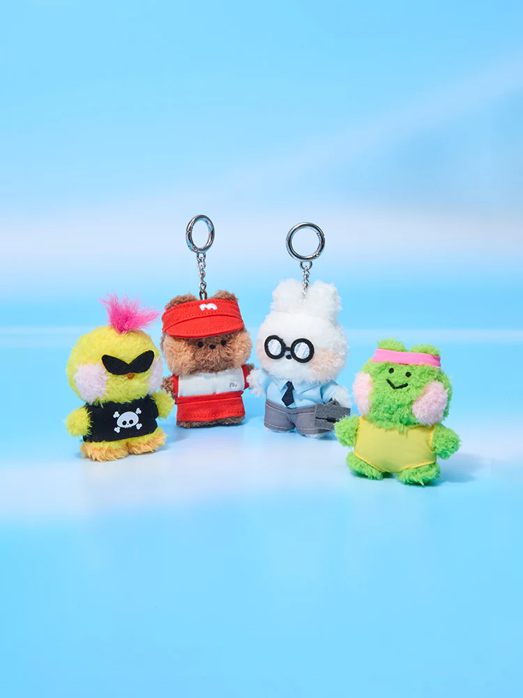 LINE FRIENDS minini World Plush Keyring Pouch Set - Image 2