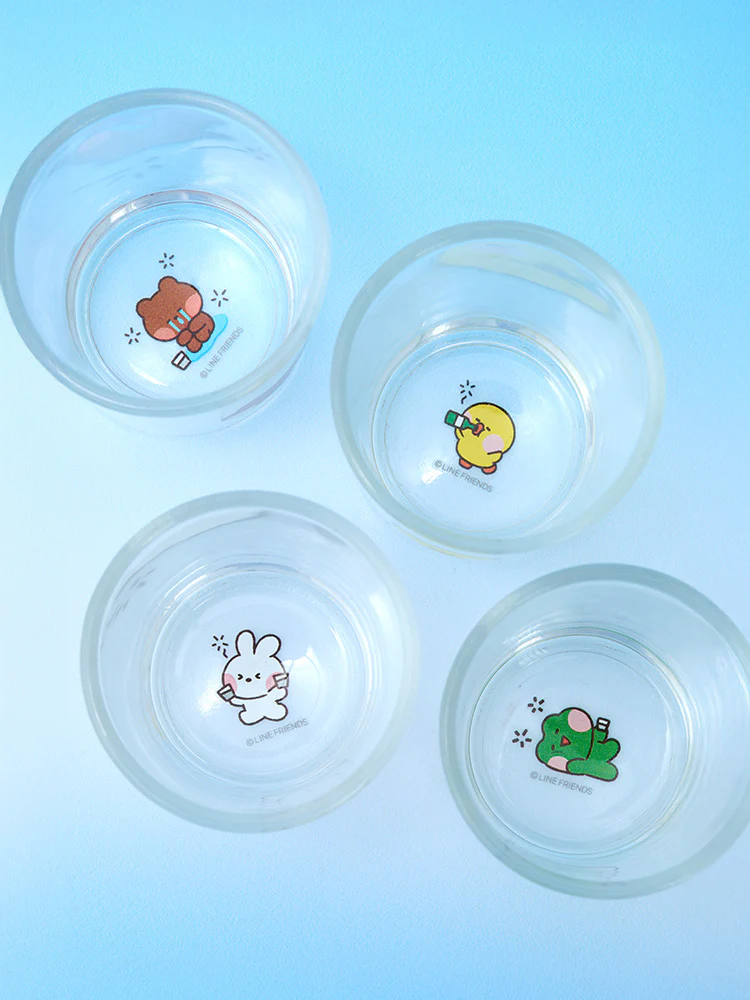 LINE FRIENDS minini World SOJU Shot Glass Set (4pc) - Image 3