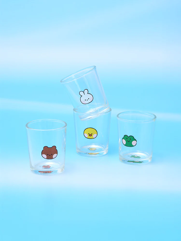 LINE FRIENDS minini World SOJU Shot Glass Set (4pc) - Image 4