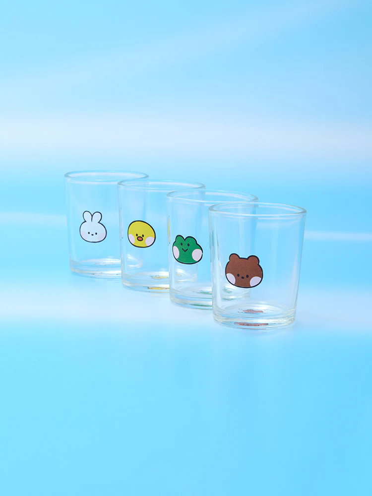 LINE FRIENDS minini World SOJU Shot Glass Set (4pc) - Image 5