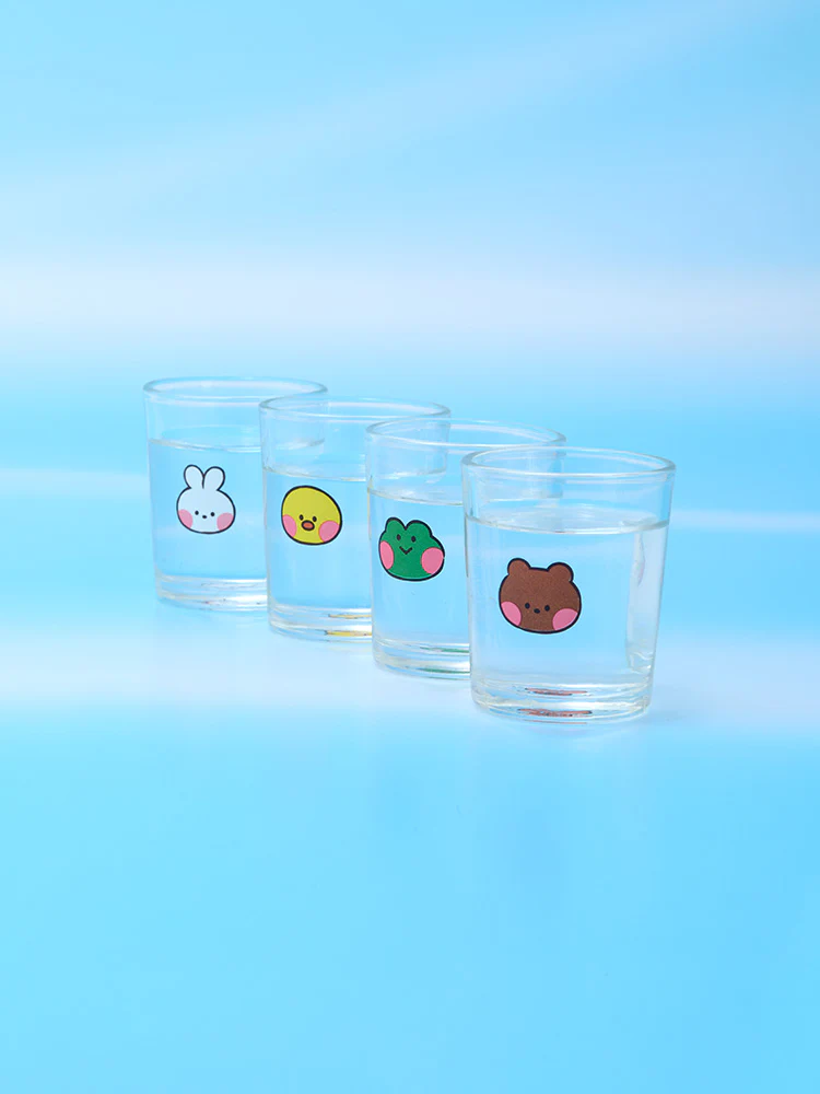 LINE FRIENDS minini World SOJU Shot Glass Set (4pc) - Image 6