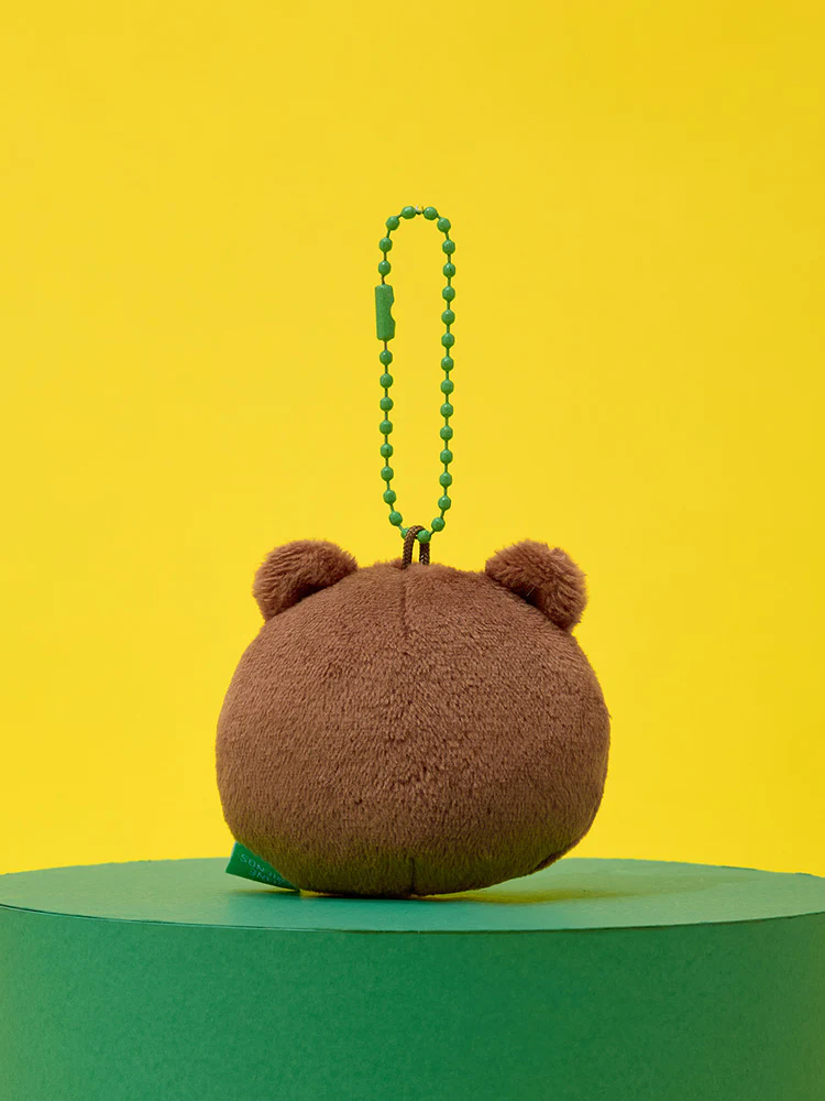 LINE FRIENDS Original Plush Face Keyring - Image 3