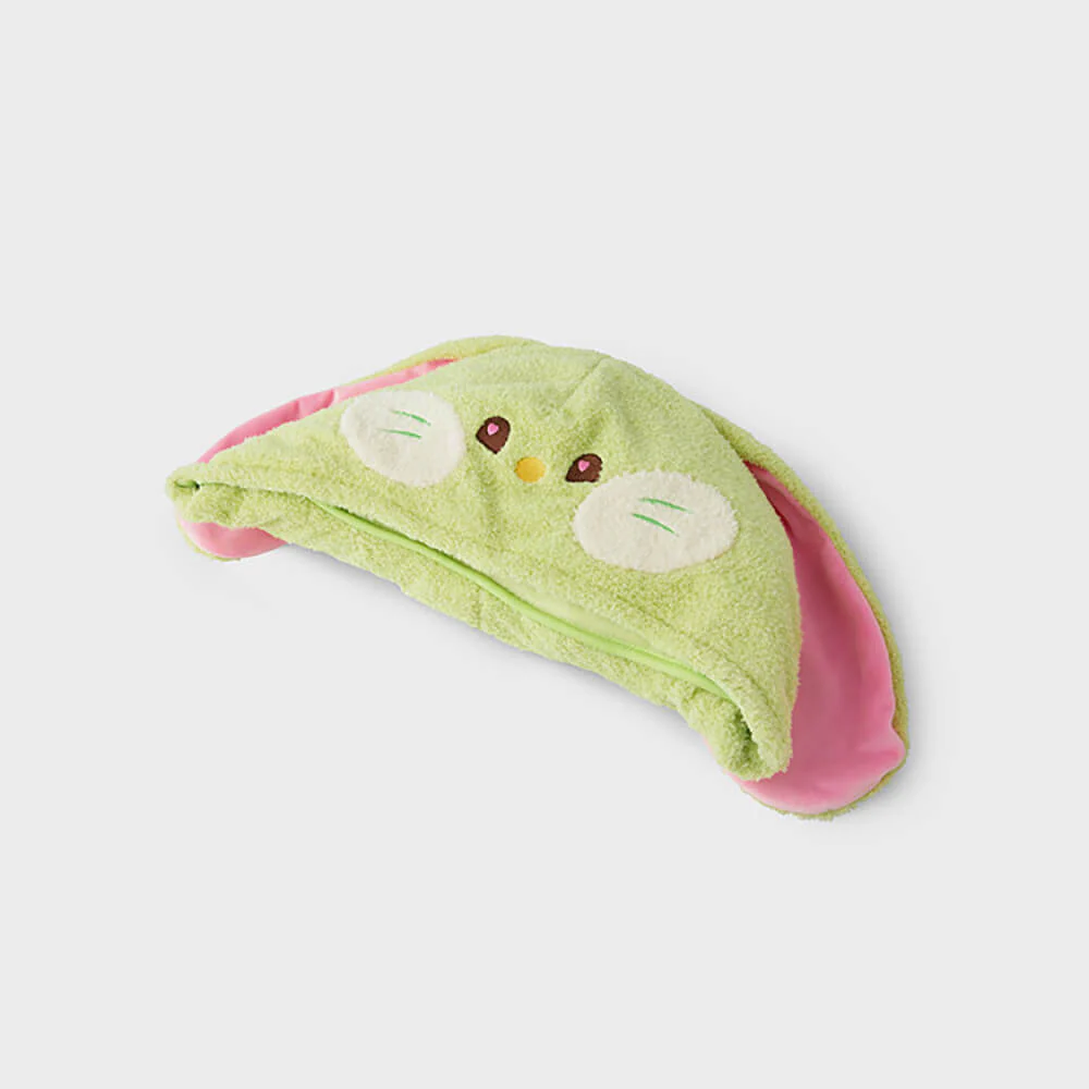 NewJeans bunini Hooded Blanket (Green) - Image 3