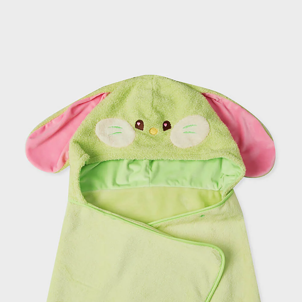 NewJeans bunini Hooded Blanket (Green) - Image 7