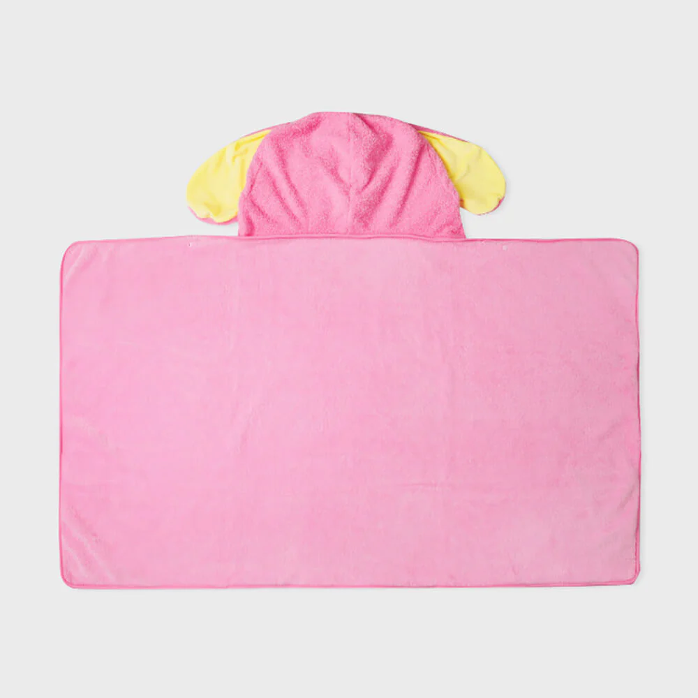 NewJeans bunini Hooded Blanket (Pink) - Image 5