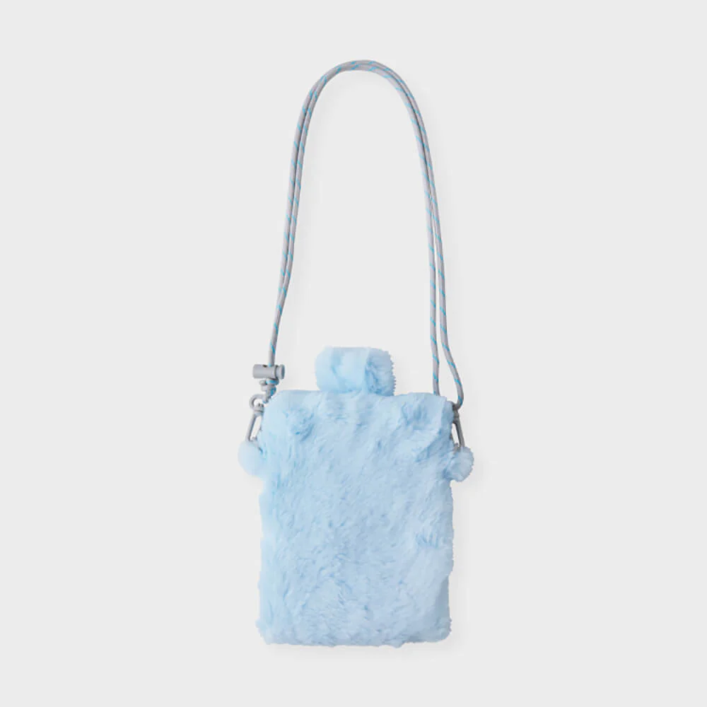 NewJeans bunini Plush Crossbody Mini Bag (Blue) - Image 3