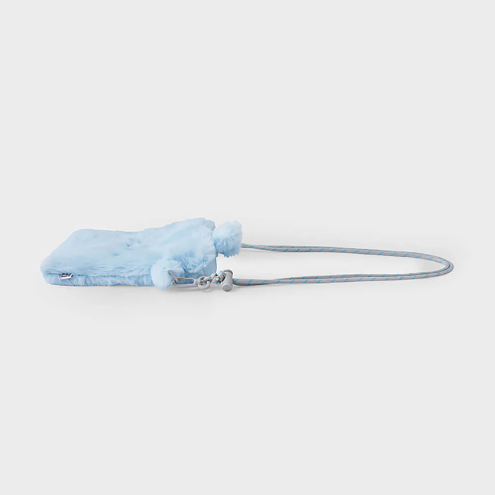 NewJeans bunini Plush Crossbody Mini Bag (Blue) - Image 4
