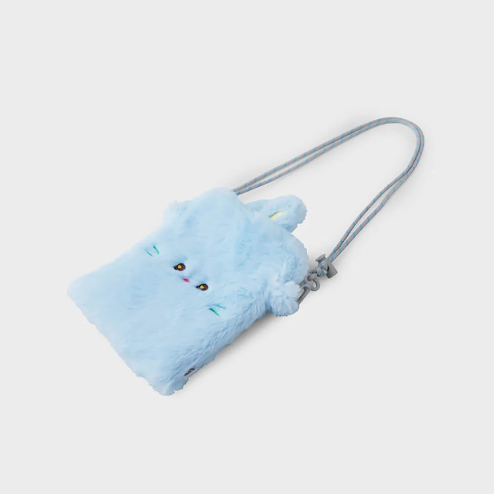 NewJeans bunini Plush Crossbody Mini Bag (Blue) - Image 8