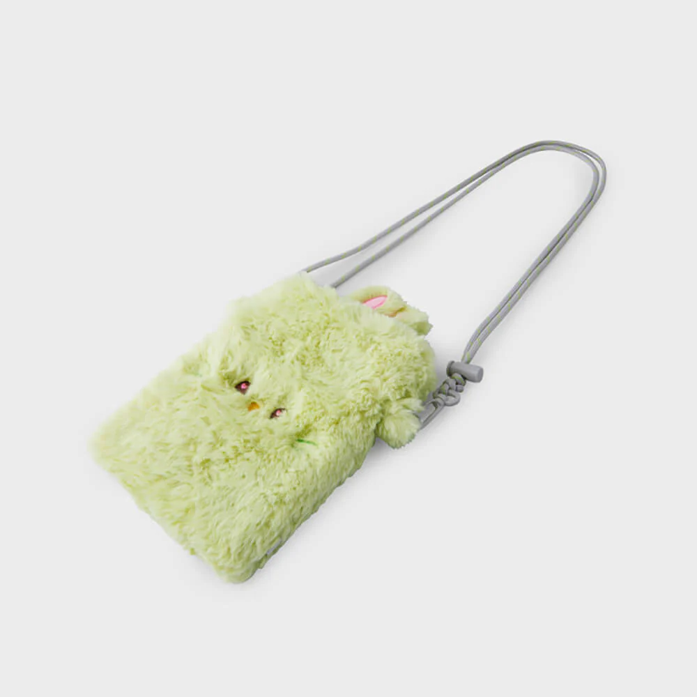 NewJeans bunini Plush Crossbody Mini Bag (Green) - Image 7