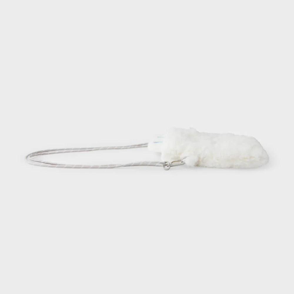 NewJeans bunini Plush Crossbody Mini Bag (White) - Image 5