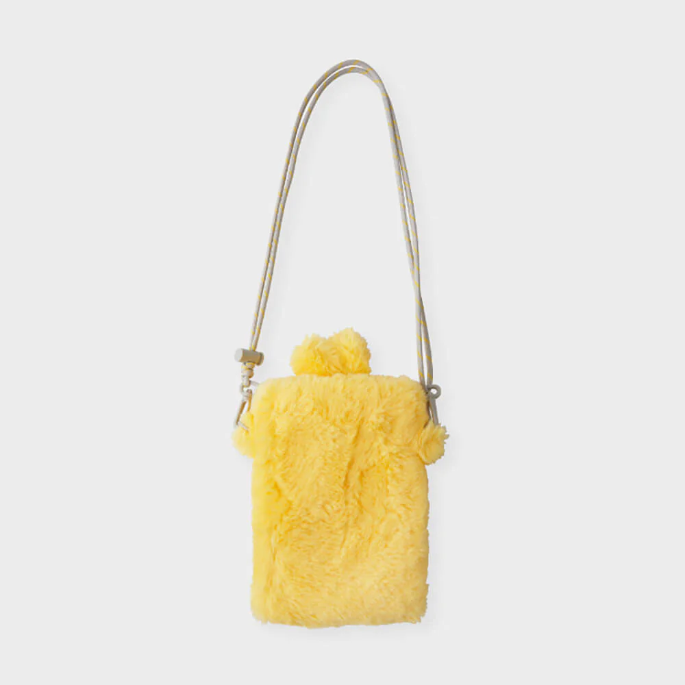 NewJeans bunini Plush Crossbody Mini Bag (Yellow) - Image 3