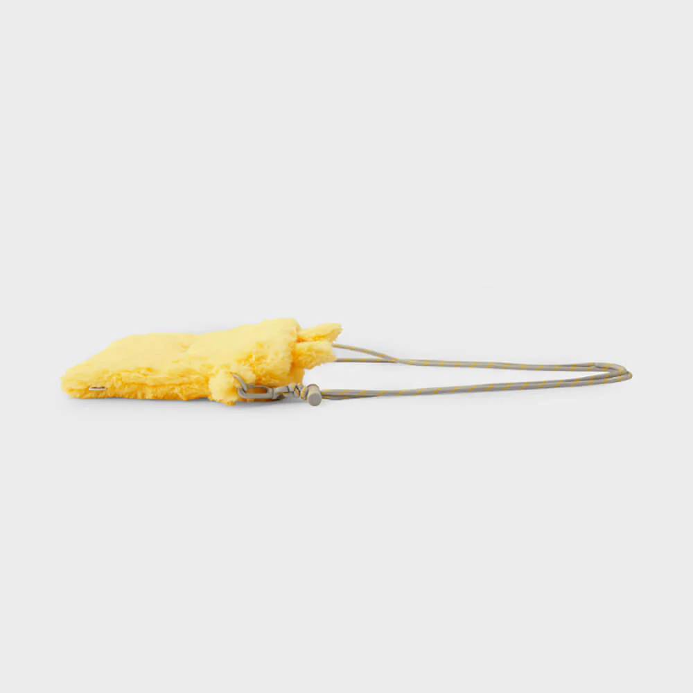 NewJeans bunini Plush Crossbody Mini Bag (Yellow) - Image 4
