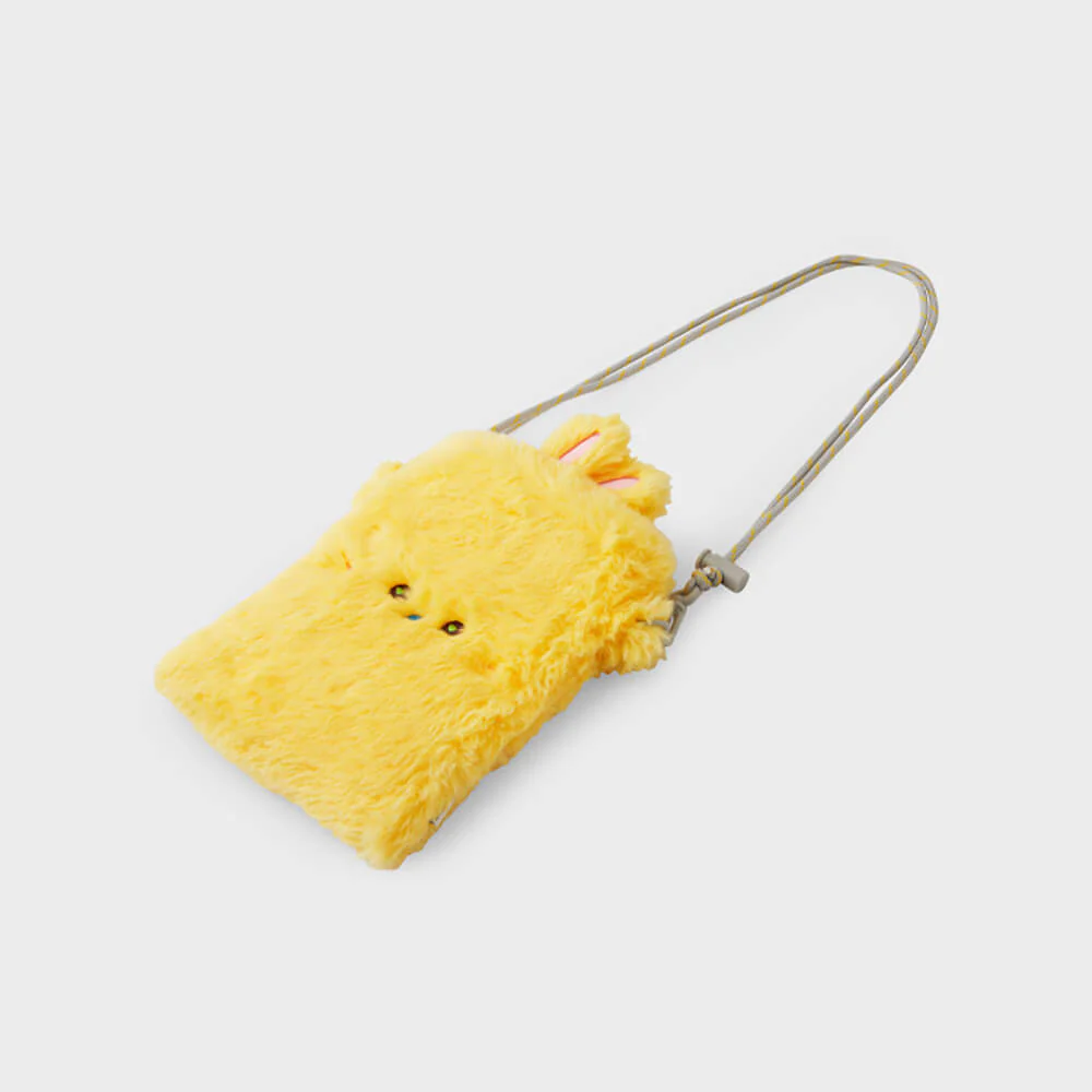 NewJeans bunini Plush Crossbody Mini Bag (Yellow) - Image 8