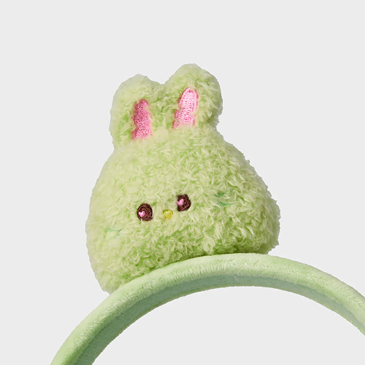 NewJeans bunini Plush Headband (Green) - Image 4