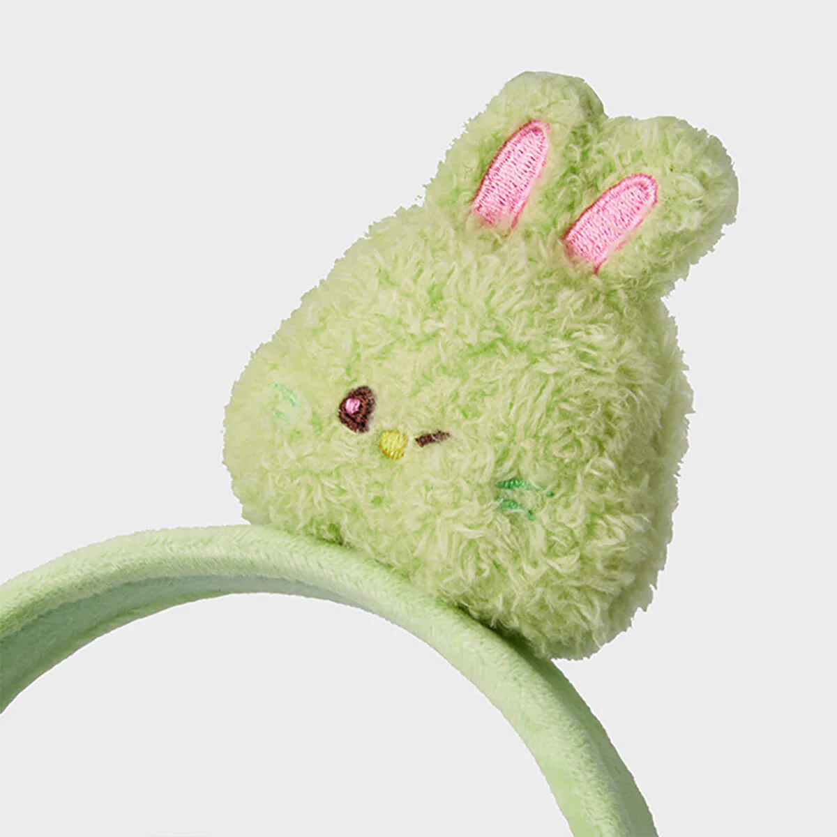NewJeans bunini Plush Headband (Green) - Image 5