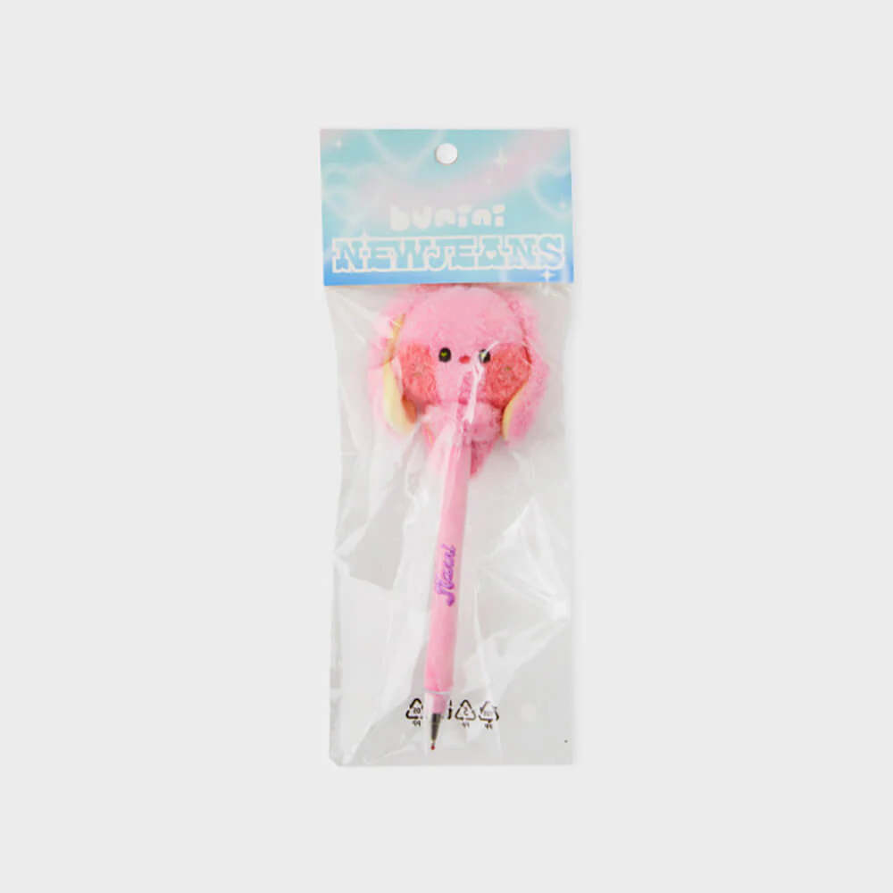 NewJeans bunini Plush Pen (Pink) - Image 7