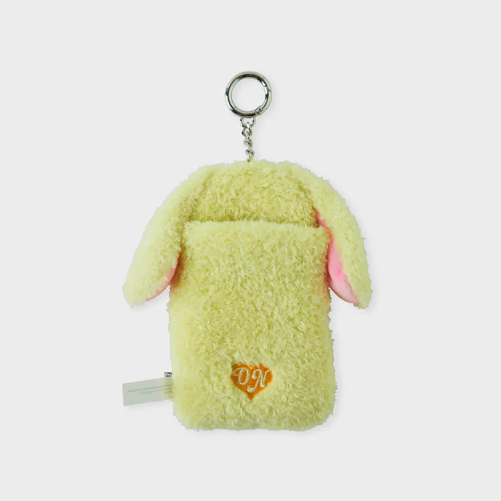 NewJeans bunini Plush Photo Card Holder Keyring (Green) - Image 3