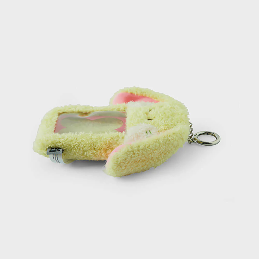 NewJeans bunini Plush Photo Card Holder Keyring (Green) - Image 4