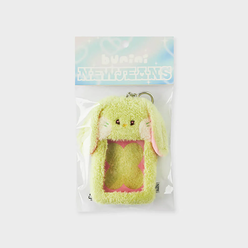 NewJeans bunini Plush Photo Card Holder Keyring (Green) - Image 8