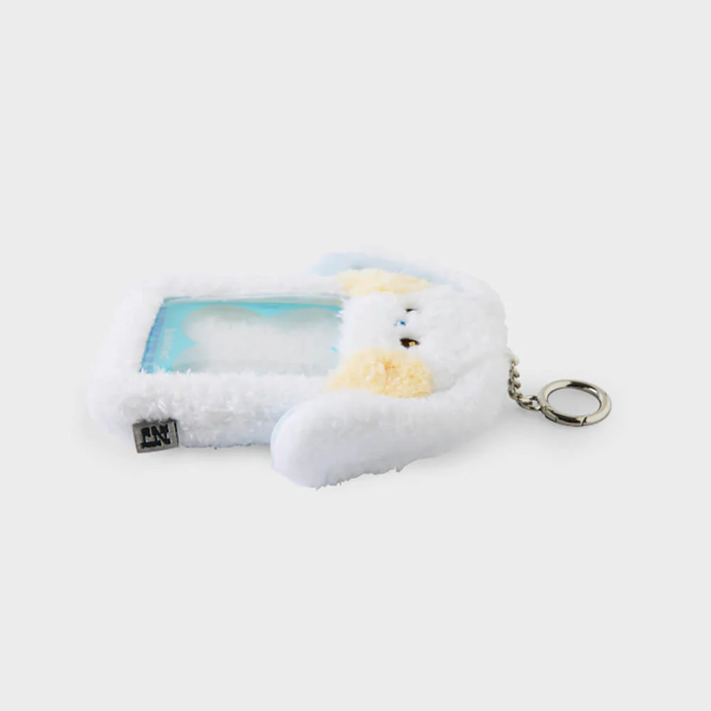 NewJeans bunini Plush Photo Card Holder Keyring (White) - Image 4