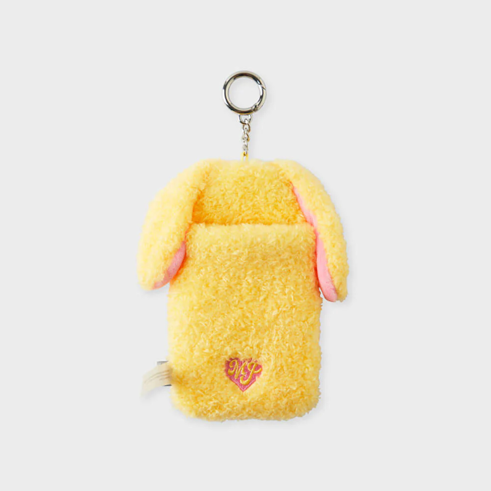 NewJeans bunini Plush Photo Card Holder Keyring (Yellow) - Image 3