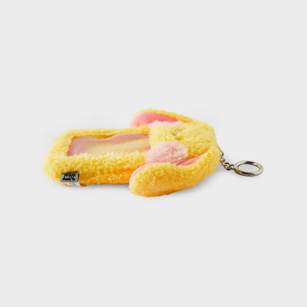 NewJeans bunini Plush Photo Card Holder Keyring (Yellow) - Image 4